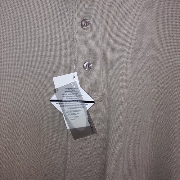 FEATHERLITE KHAKI POLO STYLE SHIRT - NWT - Picture 2 of 5